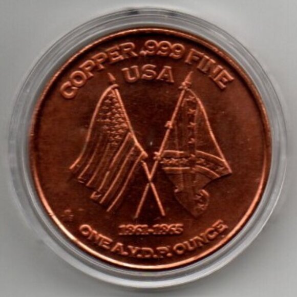 1 oz Copper Medallion... US Navy... USS Constitution Old Ironside... In Capsule - Picture 2 of 2